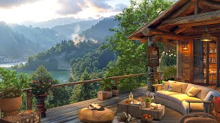 Wake Up Early in the Summer Morning 🌤 The Mountain Atmosphere and Piano Jazz Music Relax The Soul