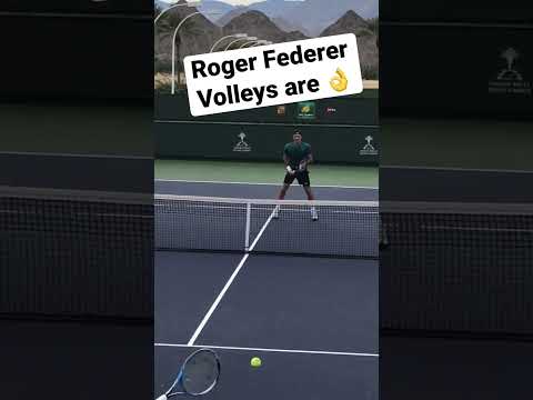 Roger Federer Volleys Practice is 👌 #rogerfederer #tennis #tenis #practice #training #volley