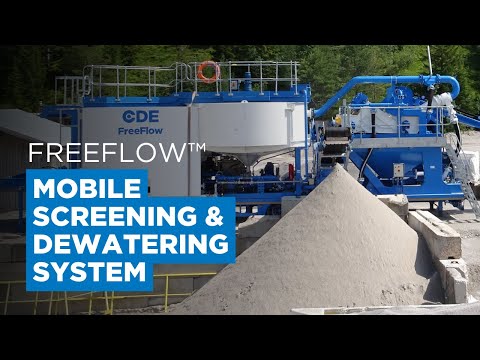 FreeFlow™ - Mobile Screening & Dewatering System - CDE Products