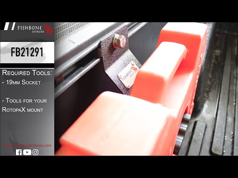 FB21291 2nd & 3rd Gen Tacoma Bed Rail RotopaX Mount Installation Guide
