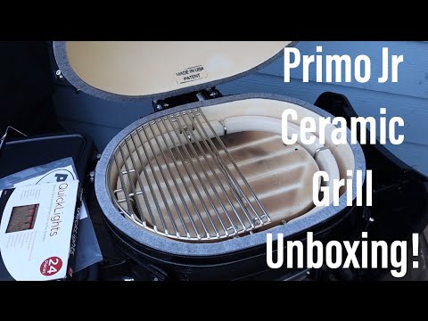 Primo Ceramic Grills Unboxing (Oval JR 200 All-In-One)