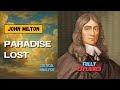 PARADISE LOST - By John Milton Fully Explained Summary with Full Literary Analysis