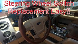 2011-2013 Ford F-150: Steering Wheel Control Replacement Easy Fix. #KingRanch #F150 #DIY