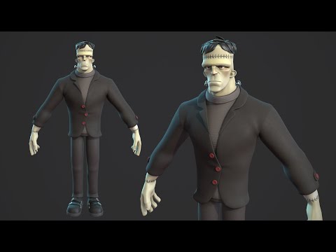 Frankenstein  monster cartoon character base