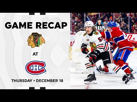 Blackhawks at Canadiens Game Highlights | 12.18.25