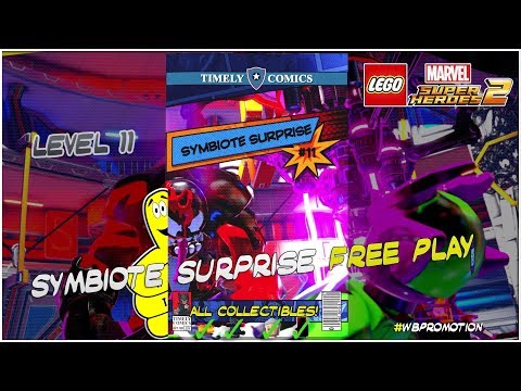 Lego Marvel Superheroes 2: Level 11 / Symbiote Surprise FREE PLAY (All Collectibles) - HTG