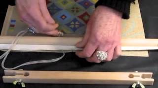 How to attach a needlepoint canvas to a frame