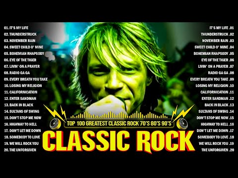 Classic Rock 70s 80s 90s Full Album ️???? Nirvana, Metallica, Aerosmith, ACDC, Bon Jovi, U2, GNR, Queen