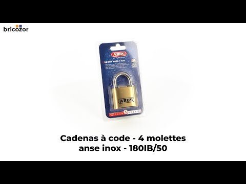 Cadenas à code - anse inox - type 180 ABUS