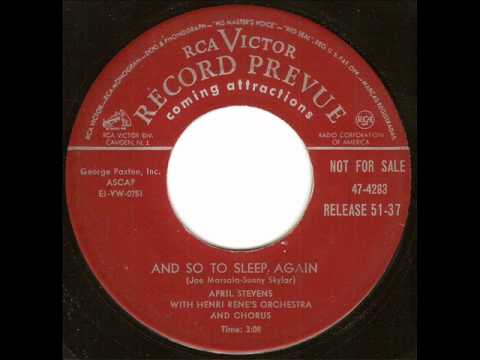 April Stevens - And So To Sleep Again