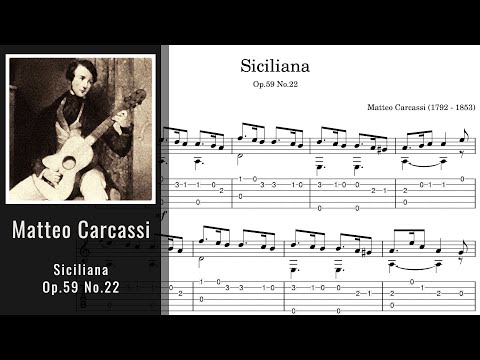 Matteo Carcassi - Siciliana - Tab