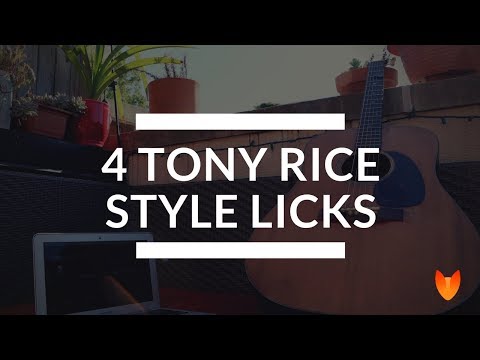4 Tony Rice Style Licks [Guitar]
