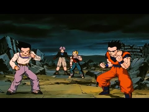 Vegeta, Trunks, Gohan & Goten Vs Dragón 1 Estrella (Omega Shenron) | DragonBall GT, Saga de Dragones