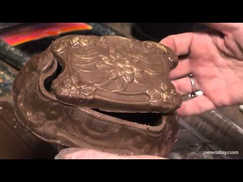 Chocolate Lady shows off her art