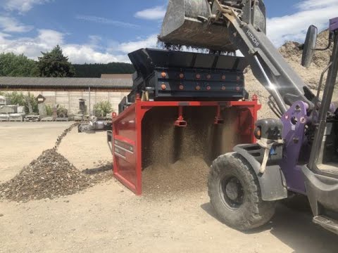 Mobile Siebanlage SBS 1520 F3 in Aktion