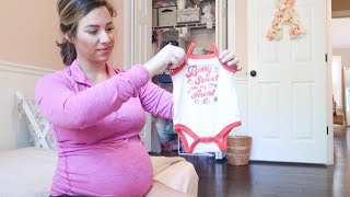 ORGANIZING NEWBORN CLOTHES & EASY DINNER RECIPE! | Hayley Paige