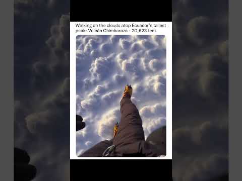 Volcán Chimborazo in Ecuador is 20,623 feet, being one of the closest points on Earth to the sun.