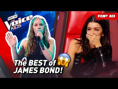 "For Your Eyes Only" Insane JAMES BOND Theme Songs in The Voice Kids! 😎 | Top 6