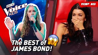 &quot;For Your Eyes Only&quot; Insane JAMES BOND Theme Songs in The Voice Kids! 😎 | Top 6