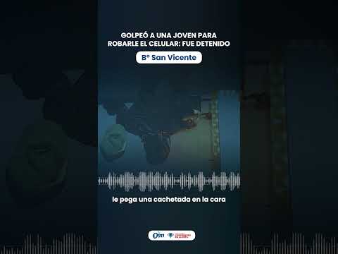 B° San Vicente 📢 Golpeó a una joven para robarle el celular: fue detenido