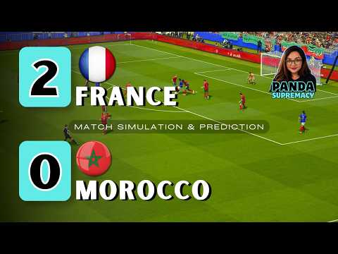 France vs Morocco | Football Match Simulation & Highlights | Full Match Stream (eFootball/PES)