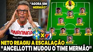 NETO REAGIU A ESCALAÇÃO DA SELEÇÃO BRASILEIRA '' O ANCELOTTI MUDOU O TIME MERMÃO''