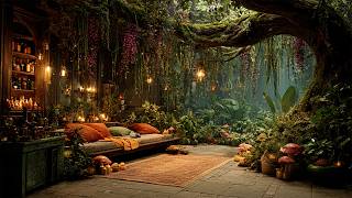 Magical Exotic Plant Shop Ambience | Enchanted Melodies Forest Music & Mysterious Ambience