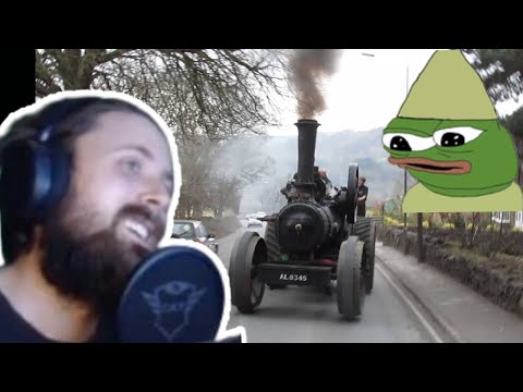Forsen Reacts to Overtaking with a steam engine.