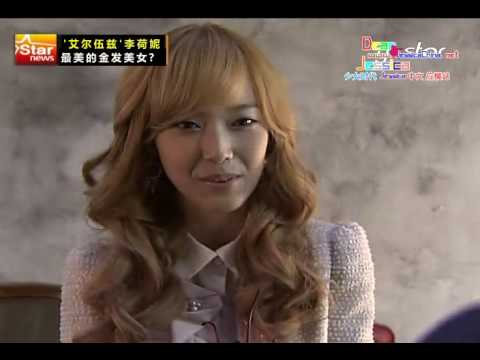 【中字】091008 Jessica @ YTN Star News 金髮尤物海報拍攝現場