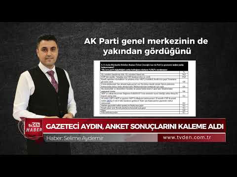 Gazeteci Emin Aydın anket sonuçlarını kaleme aldı