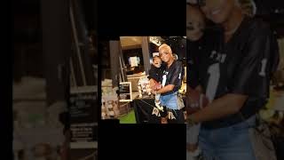 Letoya Luckett with her special person. Shorts