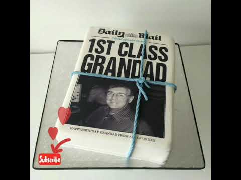 Newspaper Unusual Extravagant Fabolous Yummy DELICIOUS Decorative CAKE