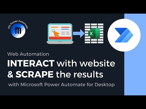 Scraping from web (with interaction) in Microsoft Power Automate for Desktop