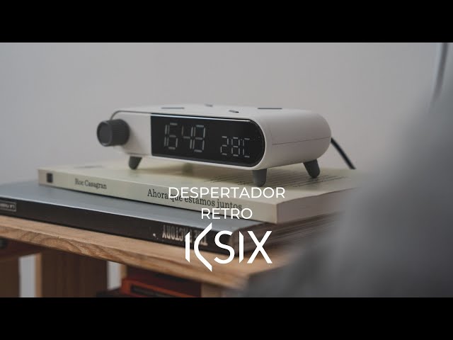 Caricabatterie wireless per sveglia Ksix bianco video