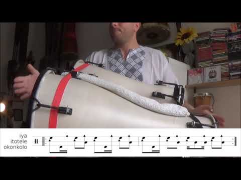 Ogun y Ochosi on three batà