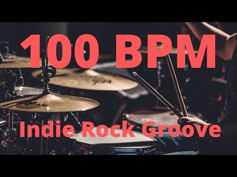 100 BPM - Drum Beat Indie Rock Groove - 4/4 Drum Track - Drum Beat