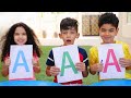 Jason y Alex aprenden el alfabeto y las letras para niños