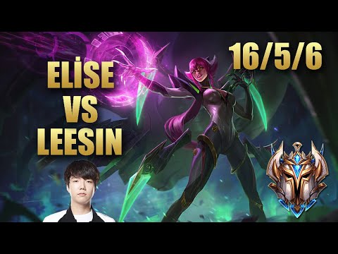SKT T1 Haru Elise Jungle Vs LeeSin - EUChallenger Patch 9.21
