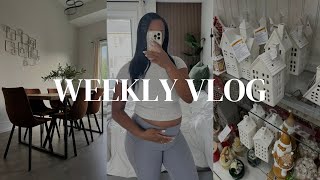 WEEKLY VLOG| Im Pregnant! + Glucose Test + Christmas Decor Shopping + DIY Quick Weave & more