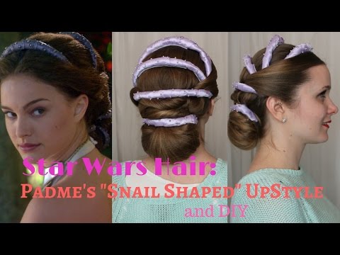 Star Wars Hair: Padme's "Snail Shaped" Upstyle & DIY Headdress
