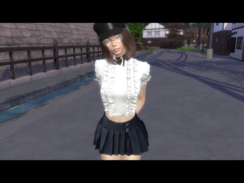 sims 4 realistic style download brown hair female Akari Higashi by Bonita100 Game Video Preview