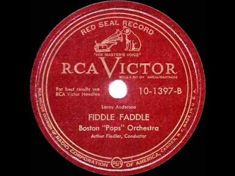 1st RECORDING OF: Fiddle Faddle - Boston Pops (1947)