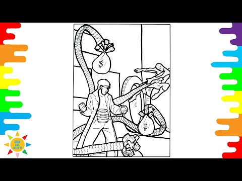 SPIDERMAN vs DR OCTOPUS Coloring Page|Superhero Coloring|Kovan & Electro-Light - Skyline/NCS Release