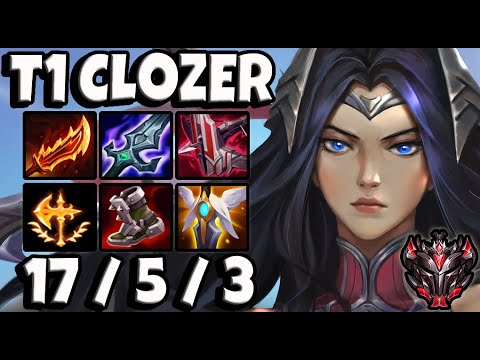 T1 Clozer Irelia vs Zed [ MID ] Patch 11.18 Ranked Korea ✅