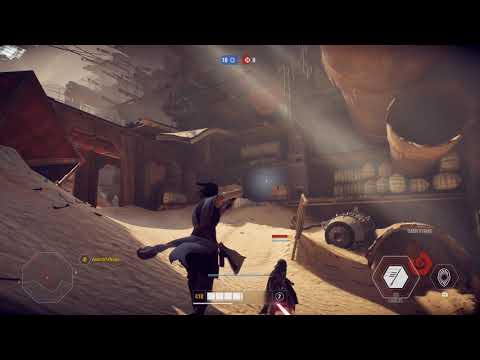 Star Wars Battlefront 2 - Megamind wins game for the Rebels! | Rey match came down to last point! :O