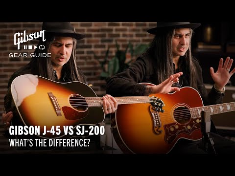 Gibson J-45 vs Gibson SJ-200 - What's the difference?