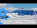Het is heel warm op de Noord- en Zuidpool