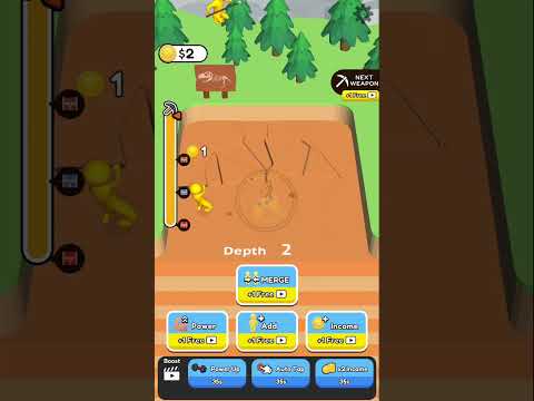Gameplay Stickman Dig Deep Idle #shorts #part1 (iOS, Android) - YouTube