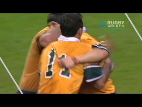 14 DAYS TO GO Larkham scores a superb long range drop goal