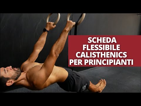 Calisthenics scheda di allenamento per iniziare